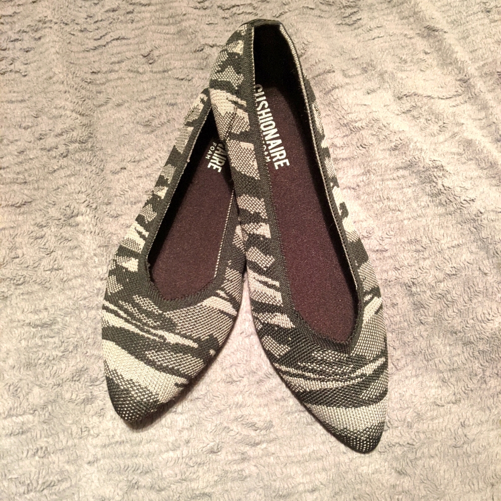 Pointed flats, MEMORY FOAM INSOLES, NEW